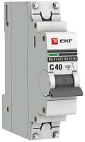 Выключатель автоматический EKF PROxima ВА47-63 1п 40А C 6кА картинка